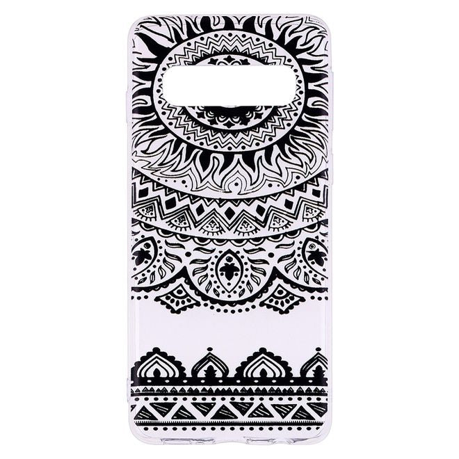 Samsung Galaxy S10e Handyhülle - Softcase Image Plastik Series - schwarzes Muster