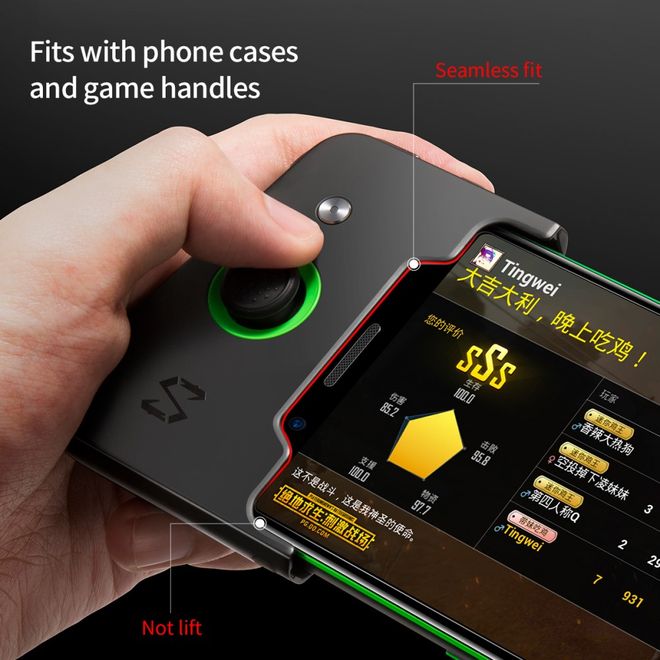 Baseus - Xiaomi Black Shark Helo Schutzglas Panzerglas (0.3 mm) - 2 Stück - transparent