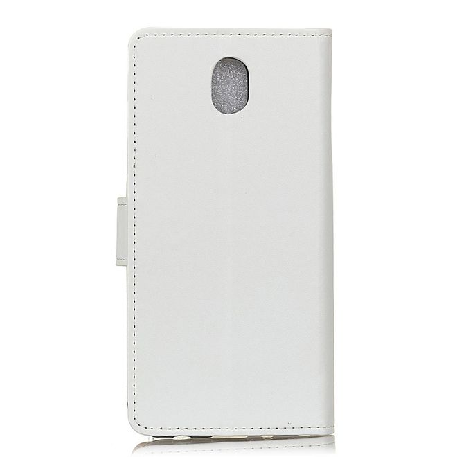 Wiko Sunny 3 Mini Handy Hülle - Classic II Leder Bookcover Series - weiss