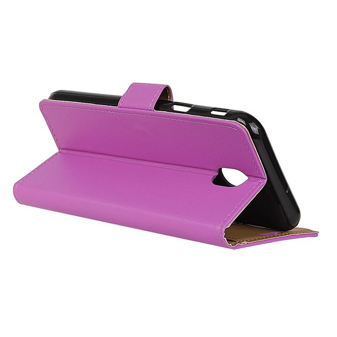 Wiko Sunny 3 Mini Handy Hülle - Classic II Leder Bookcover Series - purpur