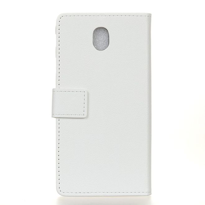 Wiko Sunny 3 Mini Handy Hülle - Classic III Leder Bookcover Series - weiss