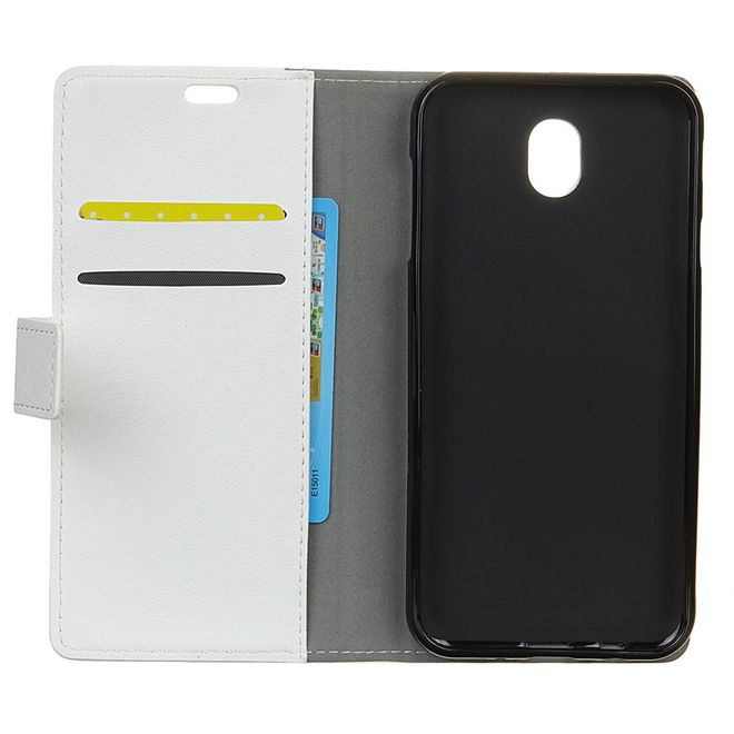 Wiko Sunny 3 Mini Handy Hülle - Classic III Leder Bookcover Series - weiss