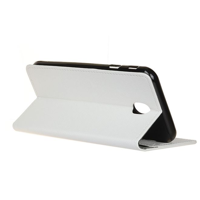 Wiko Sunny 3 Mini Handy Hülle - Classic III Leder Bookcover Series - weiss