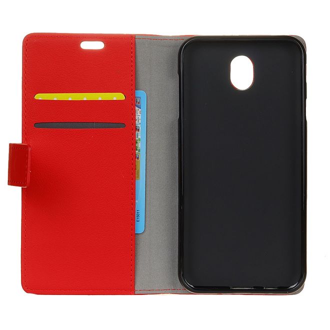 Wiko Sunny 3 Mini Handy Hülle - Classic III Leder Bookcover Series - rot