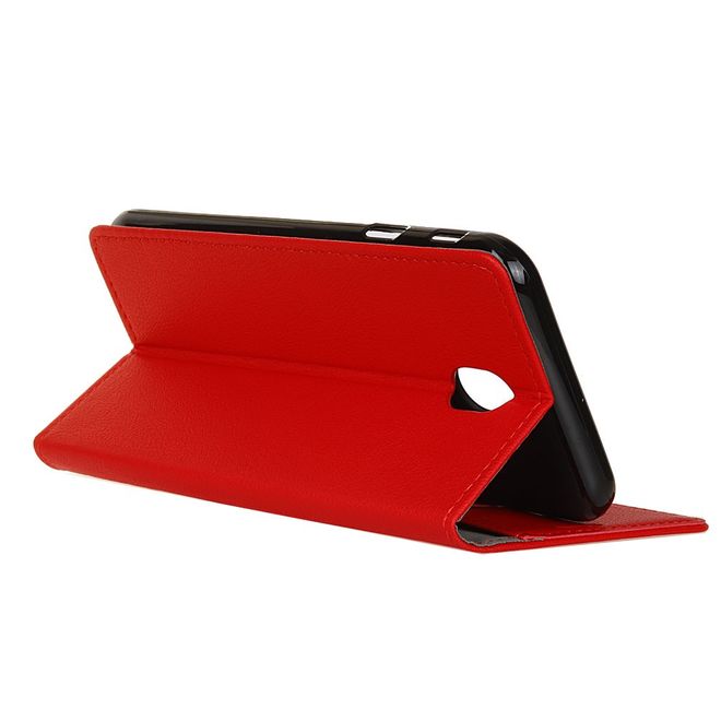 Wiko Sunny 3 Mini Handy Hülle - Classic III Leder Bookcover Series - rot