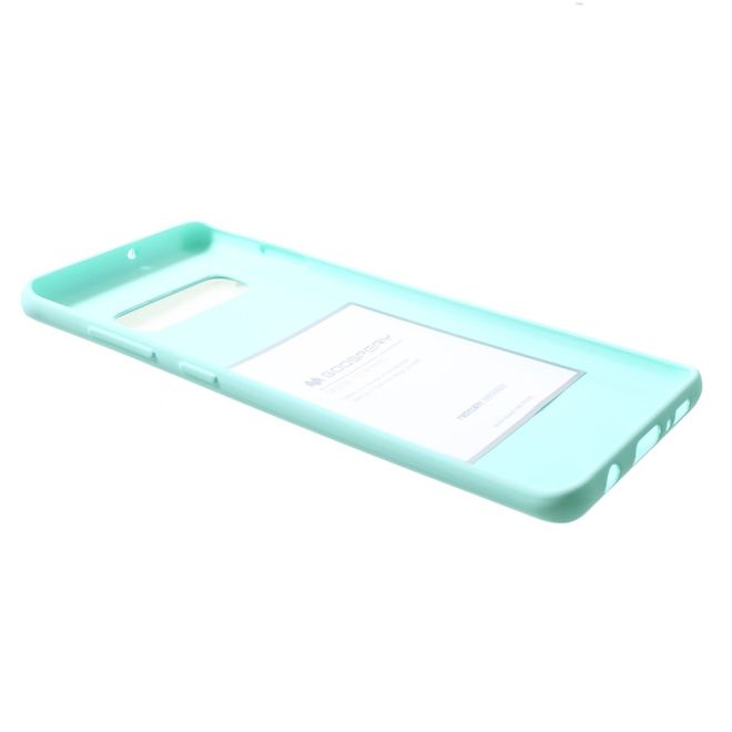 Goospery - Samsung Galaxy S10 Plus Handy Cover - TPU Soft Case - SF Jelly Series - mint
