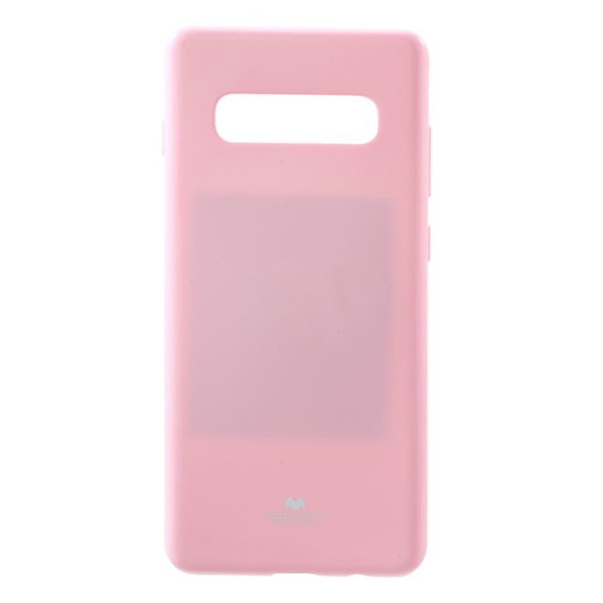 Goospery - Samsung Galaxy S10 Plus Handy Hülle - TPU Soft Case - Pearl Jelly Series - rosa
