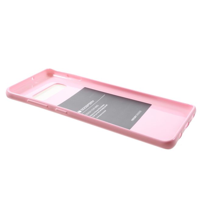 Goospery - Samsung Galaxy S10 Plus Handy Hülle - TPU Soft Case - Pearl Jelly Series - rosa