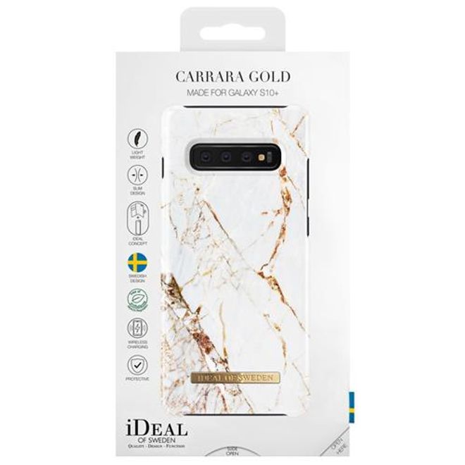 iDeal of Sweden - Samsung Galaxy S10 Plus Hülle - Printed Case - Carrara Gold