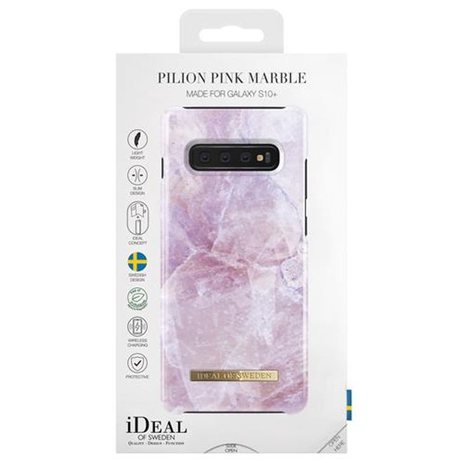 iDeal of Sweden - Samsung Galaxy S10 Plus Hülle - Printed Case - Pilion Pink Marble