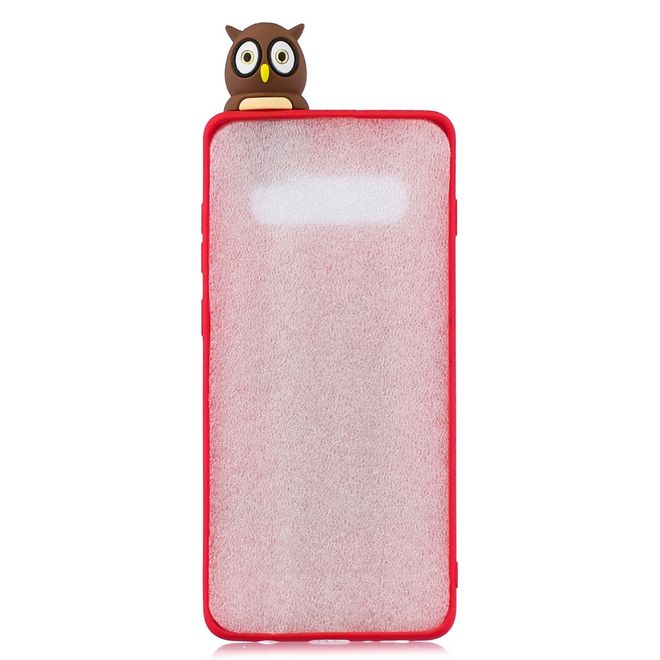Samsung Galaxy S10 Plus Hülle - Softcase aus TPU mit Figürchen - Weibliche Eule