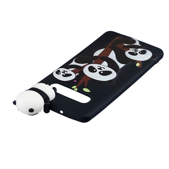 Samsung Galaxy S10 Plus Hülle - Softcase aus TPU mit Figürchen - süsse Pandas