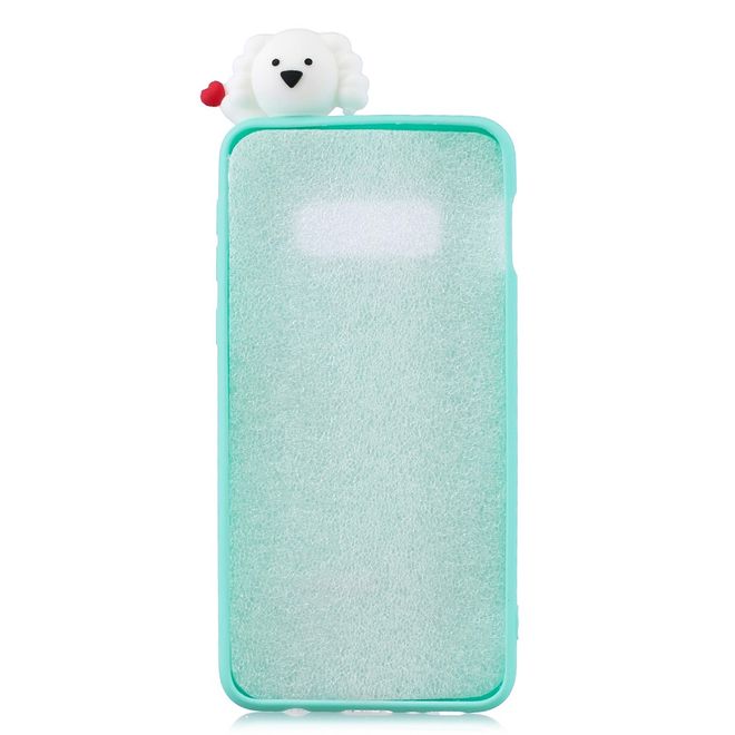 Samsung Galaxy S10e Hülle - Softcase aus TPU mit Figürchen - weisse Wolken
