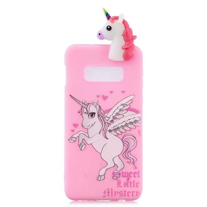 Samsung Galaxy S10e Hülle - Softcase aus TPU mit Figürchen - Einhorn
