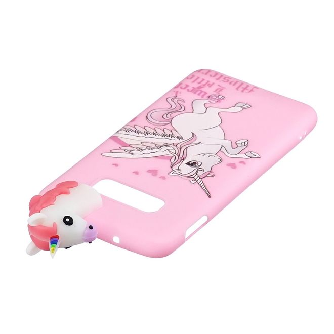 Samsung Galaxy S10e Hülle - Softcase aus TPU mit Figürchen - Einhorn