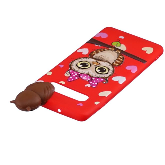 Samsung Galaxy S10 Hülle - Softcase aus TPU mit Figürchen - Weibliche Eule