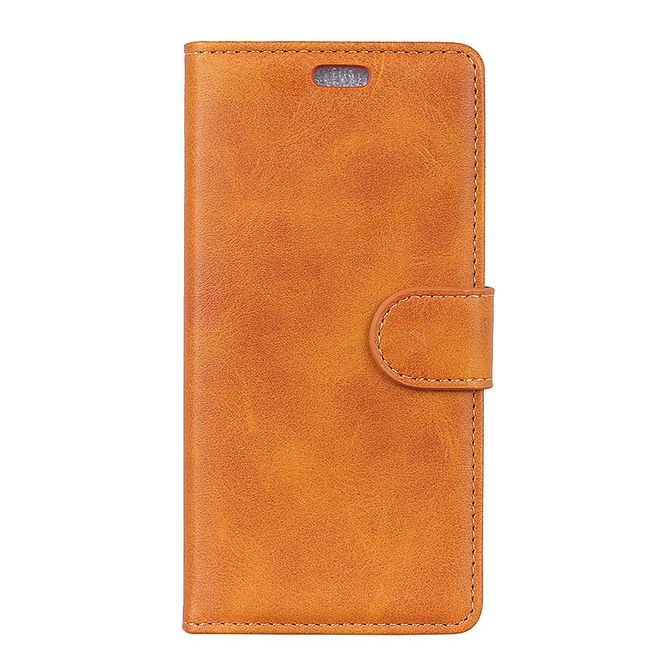 Motorola Moto G7 Play Handy Hülle - Classic IV Leder Bookcover Series - braun