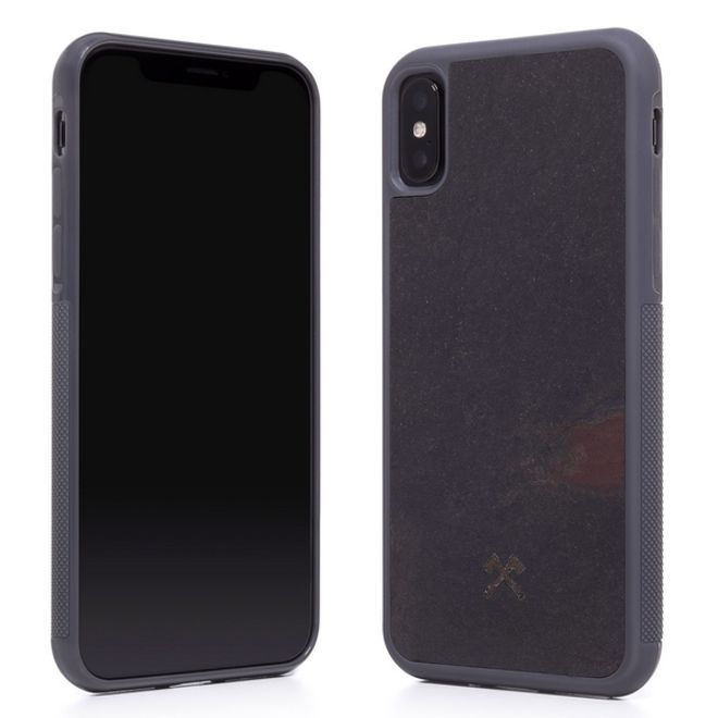 WOODCESSORIES - iPhone XS Max Hülle - Stone Series - Volcano Black