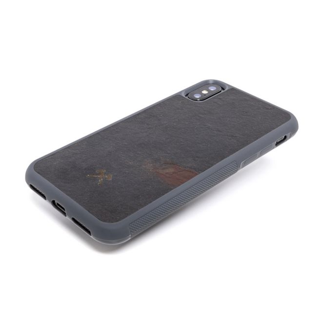 WOODCESSORIES - iPhone XS Max Hülle - Stone Series - Volcano Black