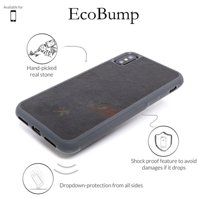 WOODCESSORIES - iPhone XS Max Hülle - Stone Series - Volcano Black