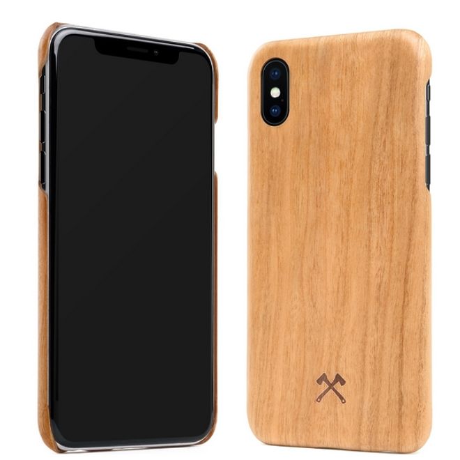 WOODCESSORIES - iPhone XS Max Hülle - Echtholz Slim Series - Kirsche