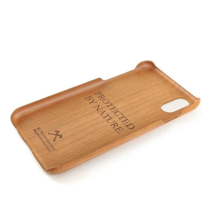 WOODCESSORIES - iPhone XS Max Hülle - Echtholz Slim Series - Kirsche