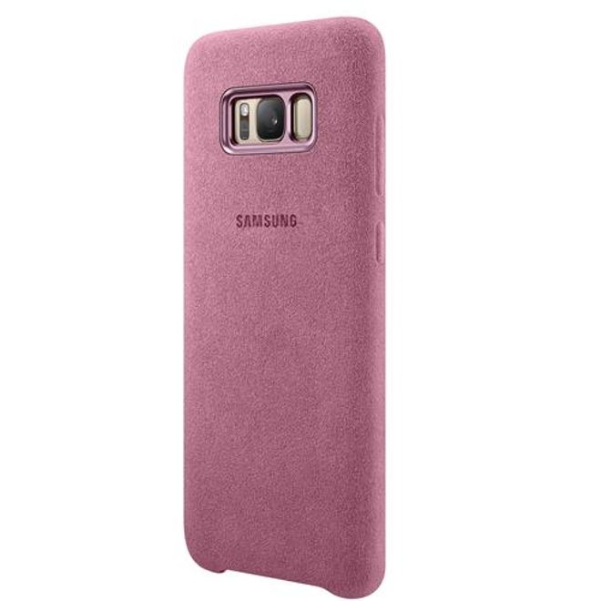 Samsung - Galaxy S8 Plus Case - Hülle aus Plastik - Alcantara Cover - EF-XG955APEGWW - pink