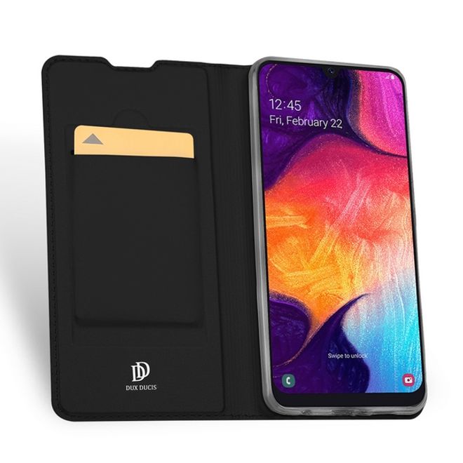 Dux Ducis - Samsung Galaxy A50 Hülle - Handy Bookcover - Skin Pro Series - schwarz