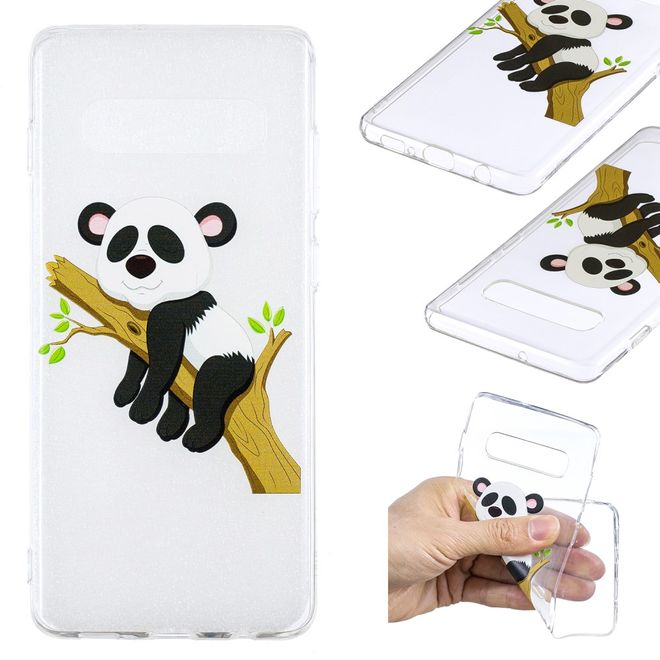 Samsung Galaxy S10 Plus Handyhülle - Softcase Image Plastik Series - fauler Panda