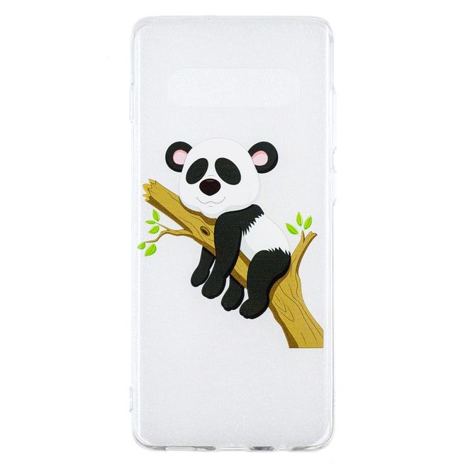 Samsung Galaxy S10 Plus Handyhülle - Softcase Image Plastik Series - fauler Panda