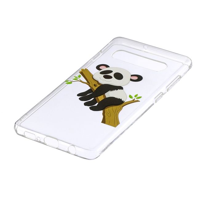 Samsung Galaxy S10 Plus Handyhülle - Softcase Image Plastik Series - fauler Panda