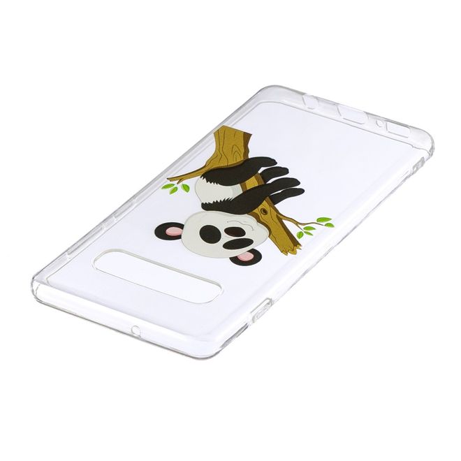 Samsung Galaxy S10 Plus Handyhülle - Softcase Image Plastik Series - fauler Panda