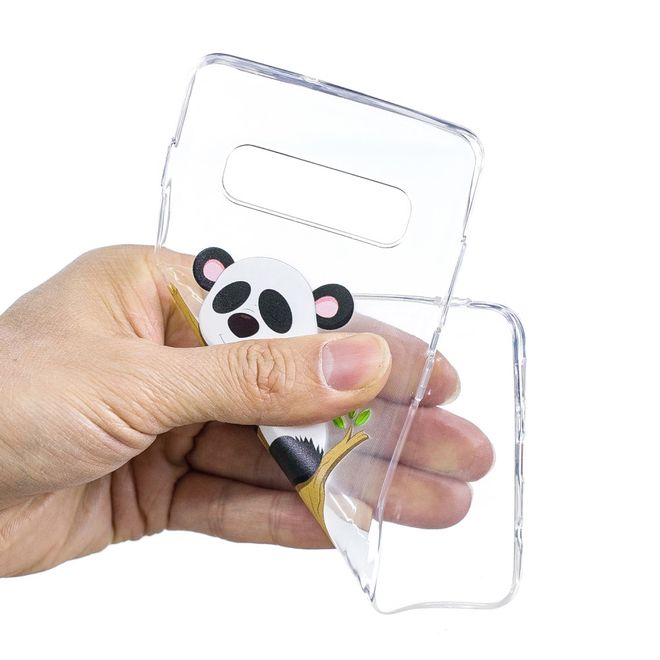 Samsung Galaxy S10 Plus Handyhülle - Softcase Image Plastik Series - fauler Panda