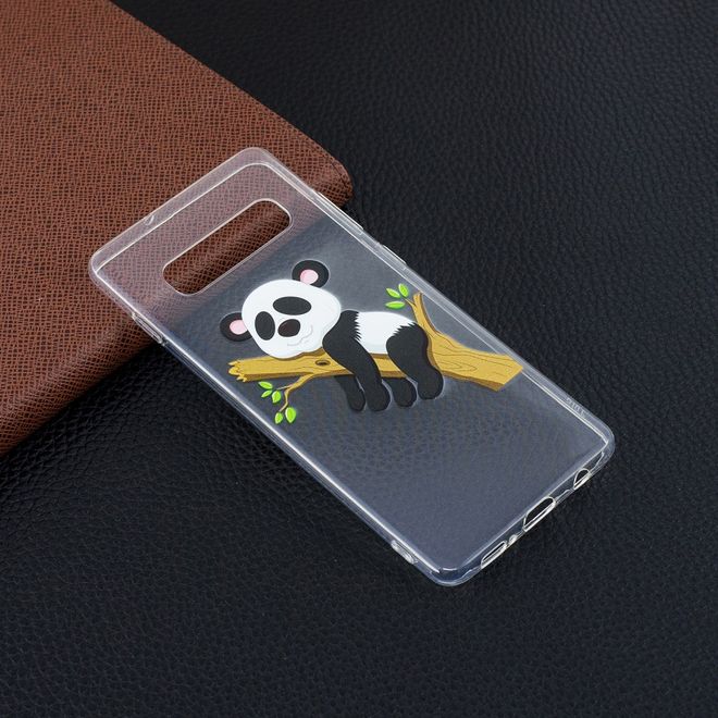 Samsung Galaxy S10 Plus Handyhülle - Softcase Image Plastik Series - fauler Panda