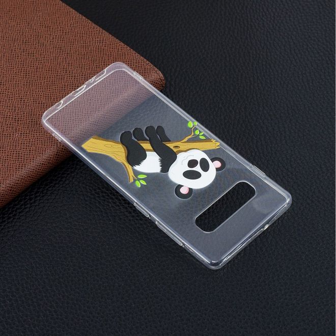Samsung Galaxy S10 Plus Handyhülle - Softcase Image Plastik Series - fauler Panda