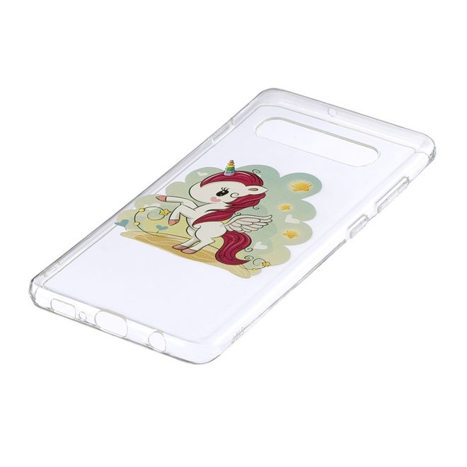 Samsung Galaxy S10 Plus Handyhülle - Softcase Image Plastik Series - Einhorn