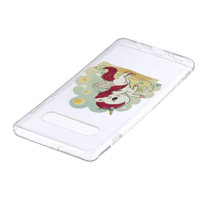Samsung Galaxy S10 Plus Handyhülle - Softcase Image Plastik Series - Einhorn