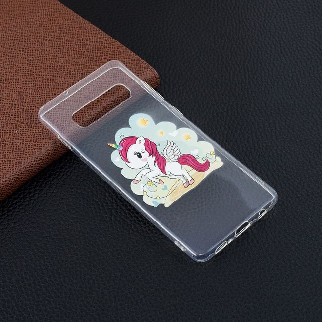 Samsung Galaxy S10 Plus Handyhülle - Softcase Image Plastik Series - Einhorn