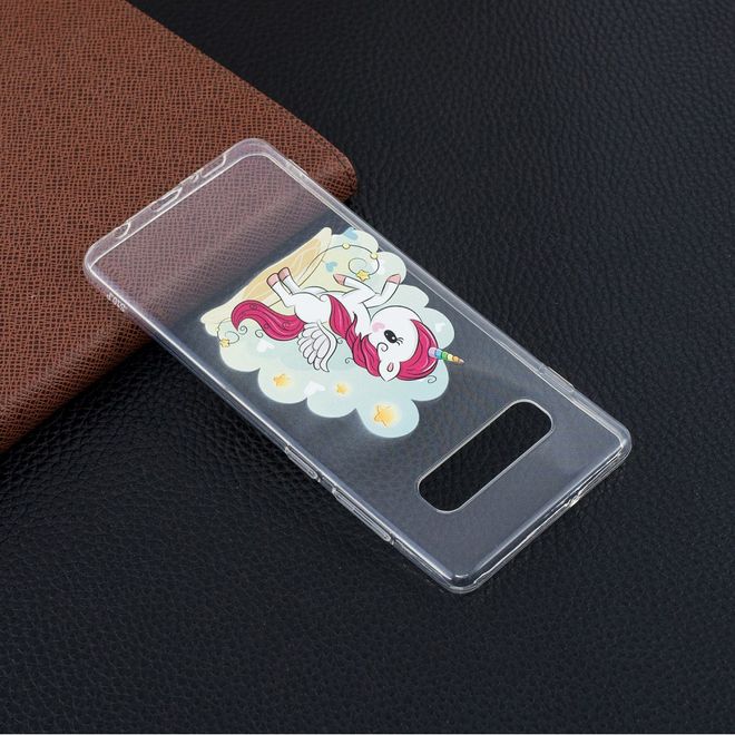 Samsung Galaxy S10 Plus Handyhülle - Softcase Image Plastik Series - Einhorn