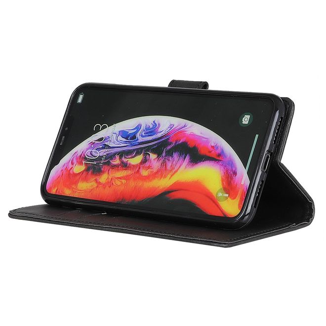 Samsung Galaxy S10 5G Handy Hülle - Classic IV Leder Bookcover Series - schwarz