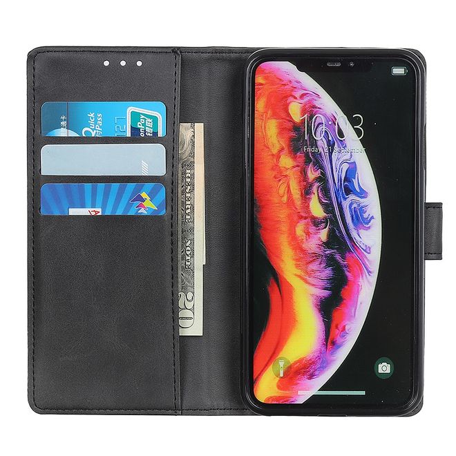 Samsung Galaxy S10 5G Handy Hülle - Classic IV Leder Bookcover Series - schwarz