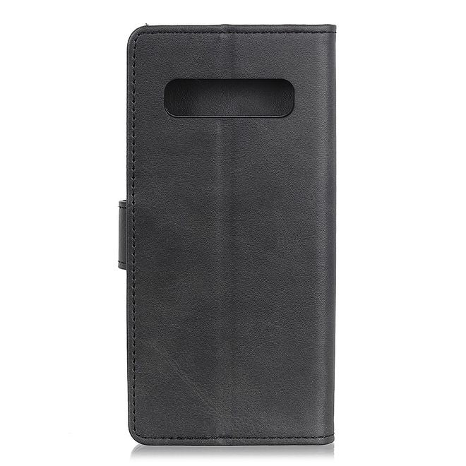 Samsung Galaxy S10 5G Handy Hülle - Classic IV Leder Bookcover Series - schwarz