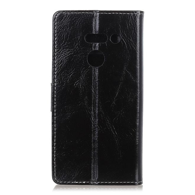 Étui pour LG G8 ThinQ - Série Crazy Horse III en cuir - Noir