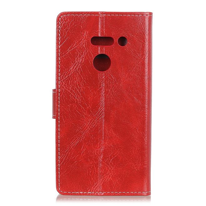 Étui pour LG G8 ThinQ - Série Crazy Horse III en cuir - rouge