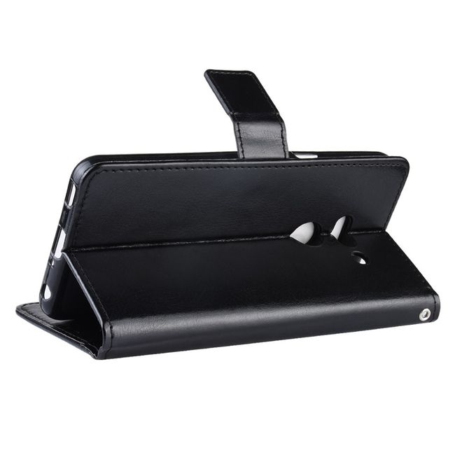 Étui pour LG G8 ThinQ - Étui en cuir Crazy Horse - Noir