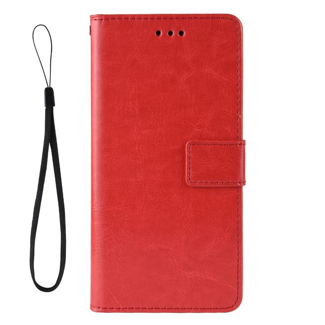 Étui pour LG G8 ThinQ - Étui en cuir Crazy Horse - rouge