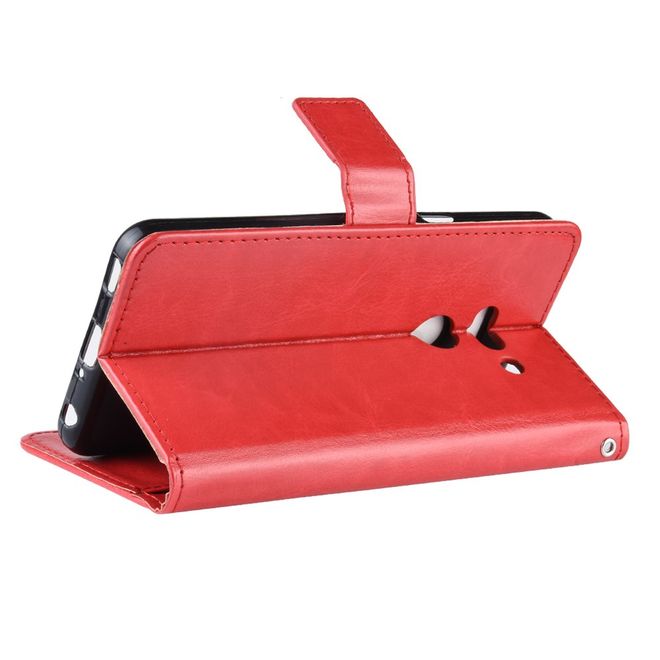Étui pour LG G8 ThinQ - Étui en cuir Crazy Horse - rouge