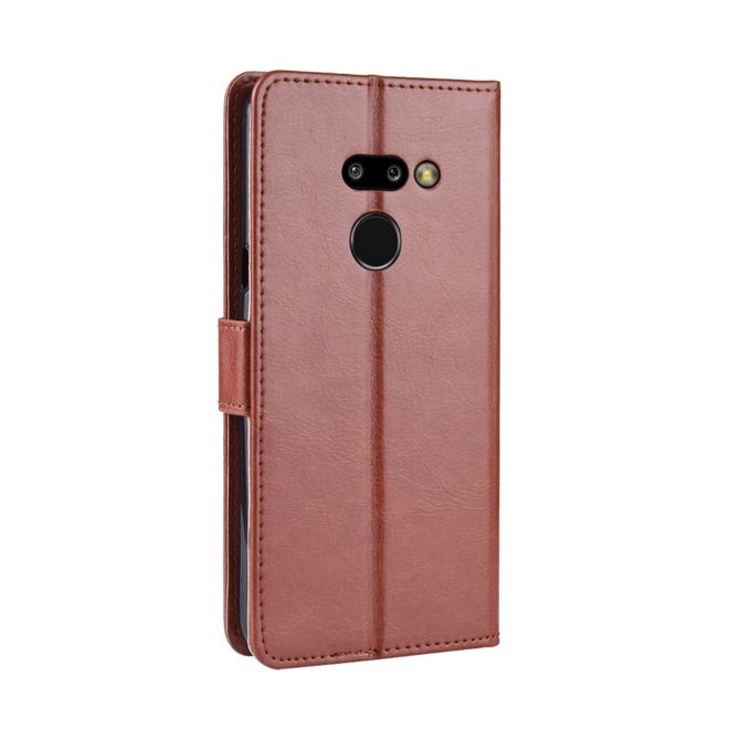 Étui pour LG G8 ThinQ - Étui en cuir Crazy Horse - Marron