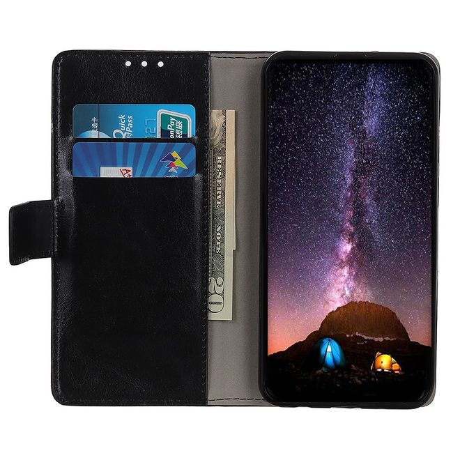 Xiaomi Mi 9 Handyhülle - Leder Bookcover Image II Series - gefürchtiger Wolf
