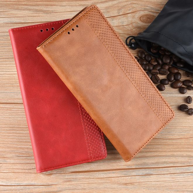 Xiaomi Mi 9 Handyhülle - Vintage Leder Bookcover Series - rot
